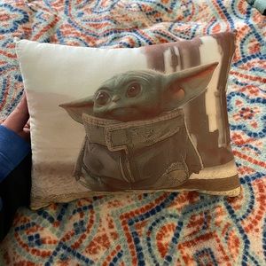 Baby yoda/grogu decorative pillow!